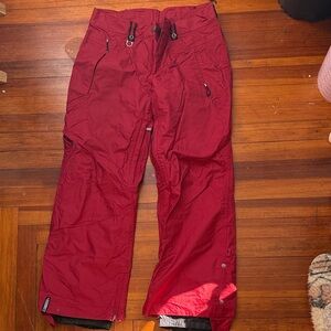 Bonfire Red Snow Pants